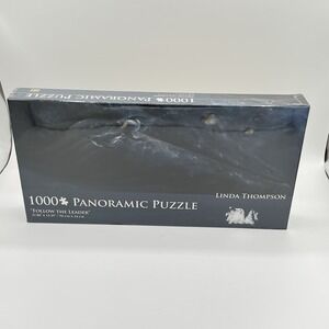 NEW AB Jigsaw PANORAMIC PUZZLE 1000 LINDA THOMSON FOLLOW LEADER‎ Penguins Ocean